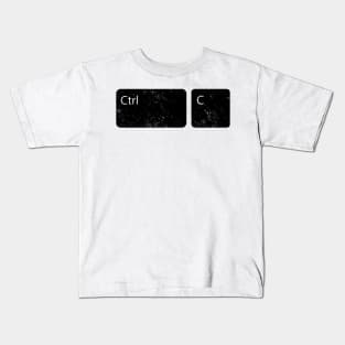 Copy Ctrl-C Ctrl-V Funny Copy Paste Matching For Coworkers Kids T-Shirt